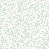 Eden Vol 2 Thistle Damask Duck Egg wallpaper by Hoopla Walls, a blue damask design