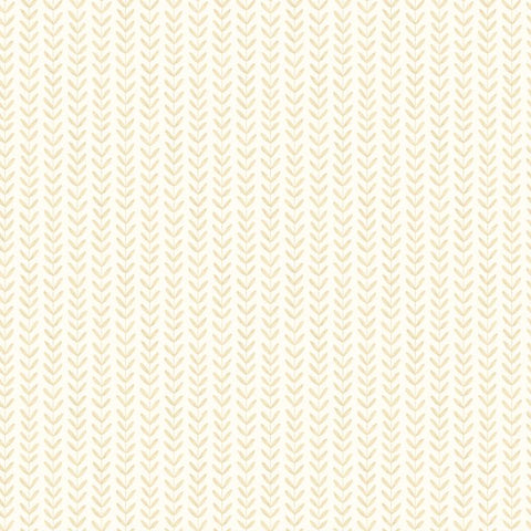 Elegance Ditsy Leaf Stripe Hay wallpaper by Hoopla Walls, a yellow leaf design