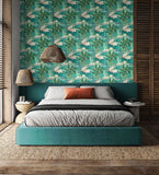Hanashi Kansho Lagoon wallpaper by Ohpopsi shown on a full wall