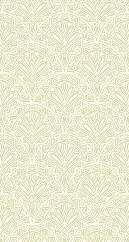 Elegance Deco Fan Green wallpaper by Hoopla Walls, a green geometric design