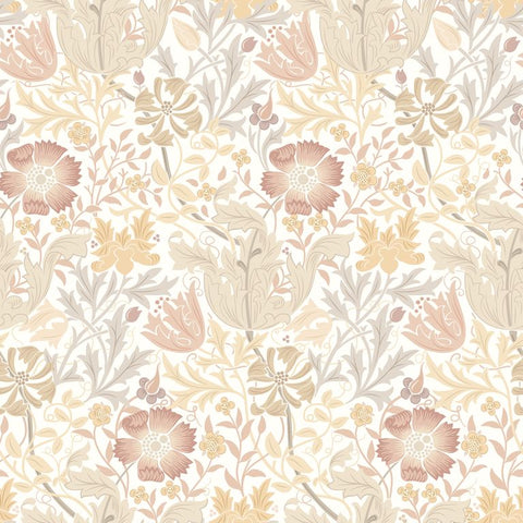 Eden Vol 2 Honeysuckle & Tulip Warm Natural wallpaper by Hoopla Walls, a neutral floral design