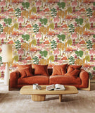 Hanashi Oka Koi wallpaper by Ohpopsi shown on a full wall