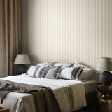 Elegance Shadow Stripe Porcelain wallpaper by Hoopla Walls shown on a full wall