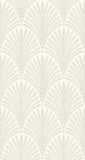 Elegance Leaf Fan Grey wallpaper by Hoopla Walls, a grey leaf design