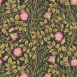 Eden Vol 1 Rosehip Trail Aubergine wallpaper by Hoopla Walls, a purple floral design