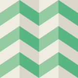 So Stripey Illusion Chevron Jade Twist wallpaper by Ohpopsi, a green striped design