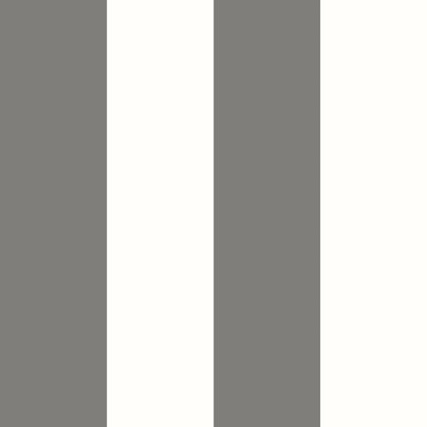 Simply Stripes Wide Stripe Charcoal wallpaper by Ohpopsi, a grey striped design