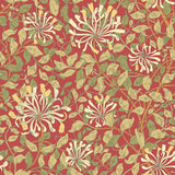 Eden Vol 1 Honeysuckle Leaf Trail Terracotta wallpaper by Hoopla Walls, a terracotta leaf design
