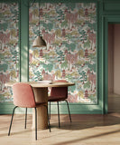 Hanashi Oka Blossom wallpaper by Ohpopsi shown on a full wall