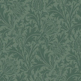 Eden Vol 2 Thistle Damask Forest wallpaper by Hoopla Walls, a green damask design