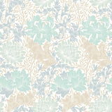 Eden Vol 1 Chrysanthemum Duckegg Blue wallpaper by Hoopla Walls, a blue floral design