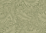 Elegance Leaf Vine Olivine wallpaper by Hoopla Walls, a green leaf design