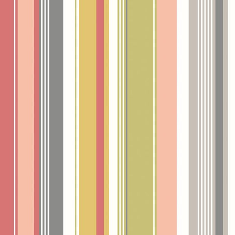 So Stripey Barcode Olive Mix wallpaper by Ohpopsi, a green striped design