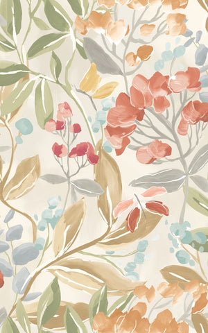 Riches of Nature Florence Warm Natural wallpaper by Ohpopsi, a neutral floral design