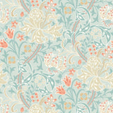 Eden Vol 1 Lily Ogee Duckegg Blue wallpaper by Hoopla Walls, a blue damask design