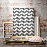So Stripey Illusion Chevron Blackboard wallpaper by Ohpopsi shown on a full wall