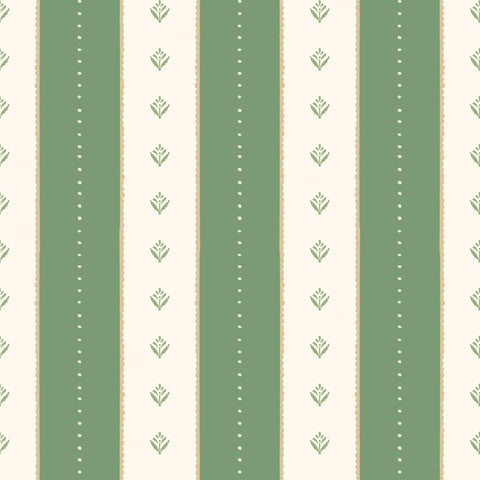 Purity Decorative Stripe Forest wallpaper by Hoopla Walls, a green striped design