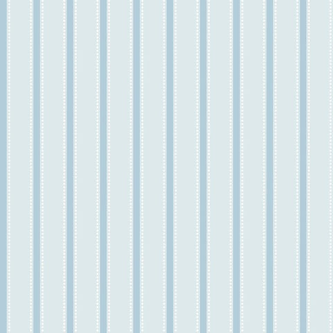Simply Stripes Ticking Stripe Wedgewood wallpaper by Ohpopsi, a blue striped design