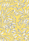 Riches of Nature Lorena Vine Sunshine wallpaper by Ohpopsi, a yellow leaf design