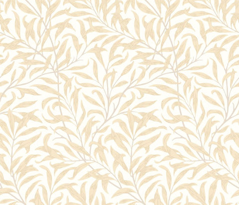 Eden Vol 2 Willow Trail Butter wallpaper by Hoopla Walls, a yellow leaf design
