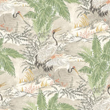 Hanashi Kansho Porcelain wallpaper by Ohpopsi, a white leaf design