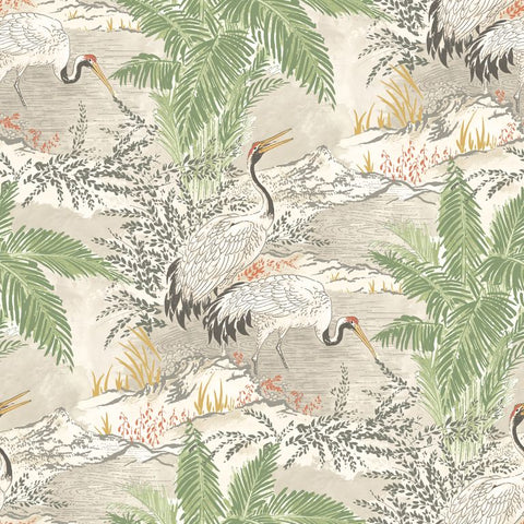 Hanashi Kansho Porcelain wallpaper by Ohpopsi, a white leaf design