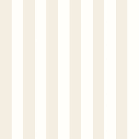 Simply Stripes Candy Stripe Parchment wallpaper by Ohpopsi, a neutral striped design
