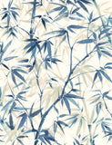 Hanashi Shadow Bamboo Sapphire wallpaper by Ohpopsi, a blue leaf design