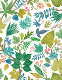 Riches of Nature Lush Leaves Fresh Fern wallpaper by Ohpopsi, a green leaf design