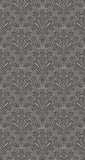 Elegance Deco Fan Black wallpaper by Hoopla Walls, a grey geometric design
