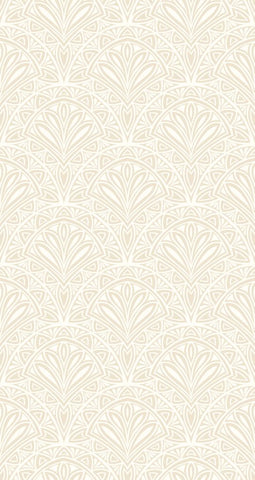 Elegance Deco Fan Natural wallpaper by Hoopla Walls, a neutral geometric design