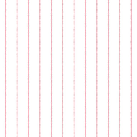 Purity Scallop Stripe Rose wallpaper by Hoopla Walls, a pink striped design