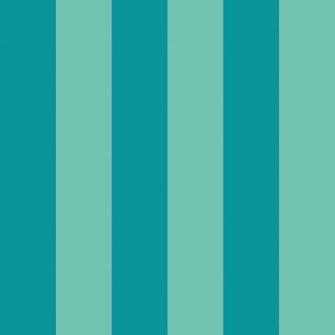 So Stripey Bloc Stripe Rich Teal wallpaper by Ohpopsi, a teal striped design
