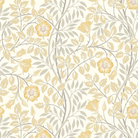 Eden Vol 1 Rosehip Trail Warm Natural wallpaper by Hoopla Walls, a neutral floral design