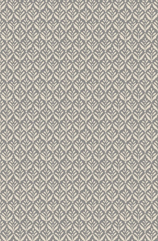 Purity Mini Leaf Graphite wallpaper by Hoopla Walls, a grey leaf design