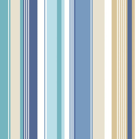 So Stripey Barcode Ocean wallpaper by Ohpopsi, a blue striped design