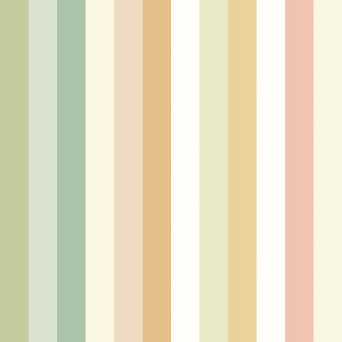 So Stripey Candy Kaleidoscope Sand Drift wallpaper by Ohpopsi, a neutral striped design