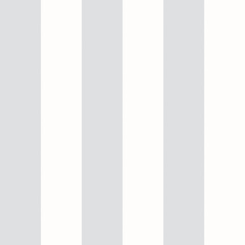 Simply Stripes Bloc Stripe Dove wallpaper by Ohpopsi, a grey striped design