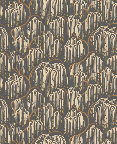 Hanashi Shizu Sable Mix wallpaper by Ohpopsi, a brown leaf design