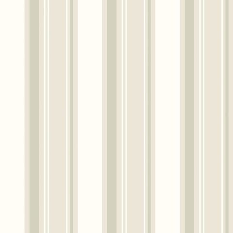Simply Stripes Bar Stripe Evergreen wallpaper by Ohpopsi, a green striped design