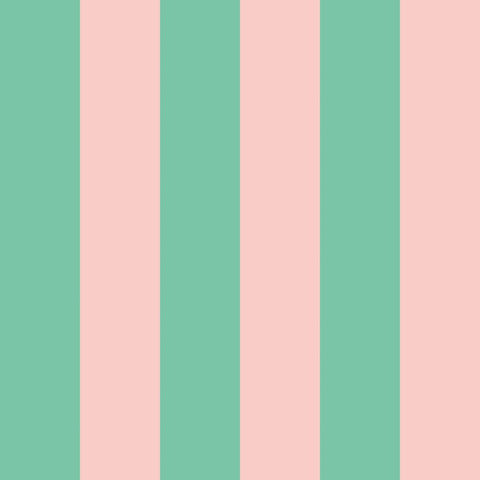 So Stripey Bloc Stripe Jade Blossom wallpaper by Ohpopsi, a green striped design