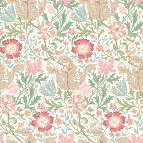 Eden Vol 2 Honeysuckle & Tulip Spring Bloom wallpaper by Hoopla Walls, a neutral floral design