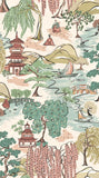 Hanashi Oka Blossom wallpaper by Ohpopsi, a pink leaf design