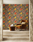 Hanashi Saku Spice Mix wallpaper by Ohpopsi shown on a full wall