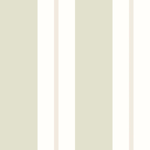 Simply Stripes Wide Multi Stripe Sage wallpaper by Ohpopsi, a green striped design