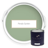 Two tins of Penally Garden mid green eco paint from Victory Colours