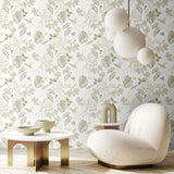 OHPOPSI Laid Bare Wallpaper Hummingbird Colourway Pearl Lifestyle Image