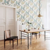 OHPOPSI Laid Bare Wallpaper Spirit Colourway Soft Blue Lifestyle Image