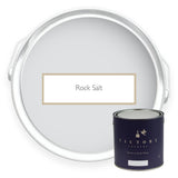Two tins of Rock Salt architectural grey eco paint from Victory Colours