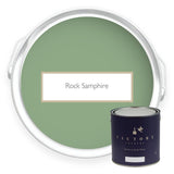 Two tins of Rock Samphire heritage green eco paint from Victory Colours